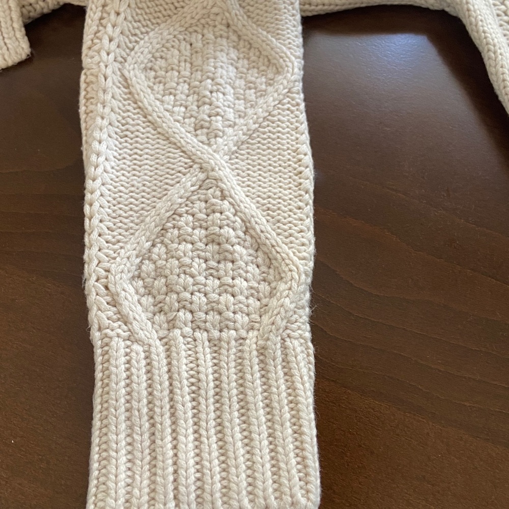 Cream Cable Knit Sweater, size S. Alya/Francesca's brand, - Picture 11 of 12